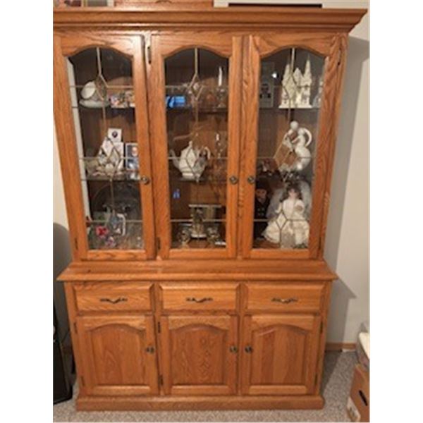 China Cabinet (2) Parts (Top-42"x53"x15") and (Bottom-32"x53"x15")