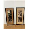 Image 1 : Two Vintage Wall Illustrations 17.9" L x 8" W ("The Village Church", "Homeward Bound"