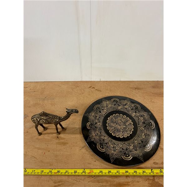 Vintage Wall Décor and Brass Camel Décor