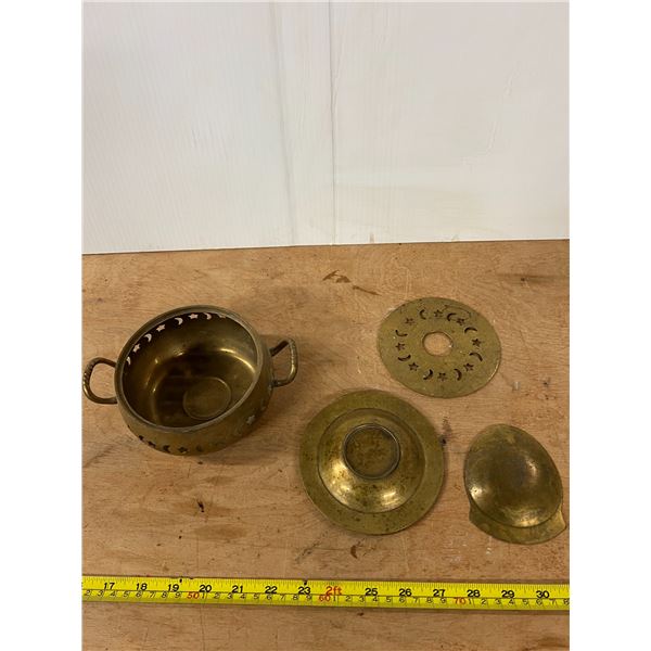 Vintage Brass Tea Light Warmer