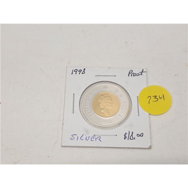 "1998 canadian silver toonie"