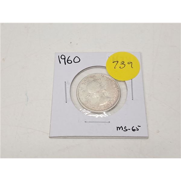 "1960 candaian twenty five cent"