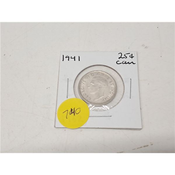 "1941 canadian twenty five cent"