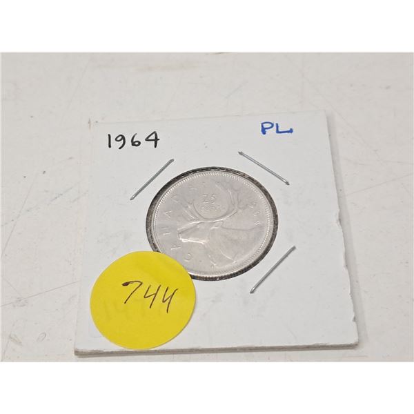 "1964 canadian twenty five cent"