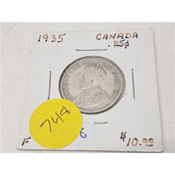 "1935 canadian twenty five cent"