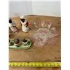 Image 4 : 3x Set of Sal and Pepper and Serving Plate
