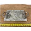 Image 1 : Vintage White Marble Serving Tray