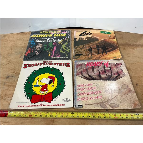 Vintage Vinyl Record (4x)