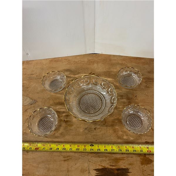 Glass Serving Bowl Set