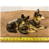 Image 1 : Vintage Chalkware German Shepherd Dogs Collectible