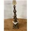 Image 3 : Vintage Ornate Table Lamp (Angel Designs) With Marble Base