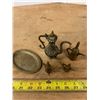 Image 1 : Miniature Brass Turkish Coffee/ Tea Set