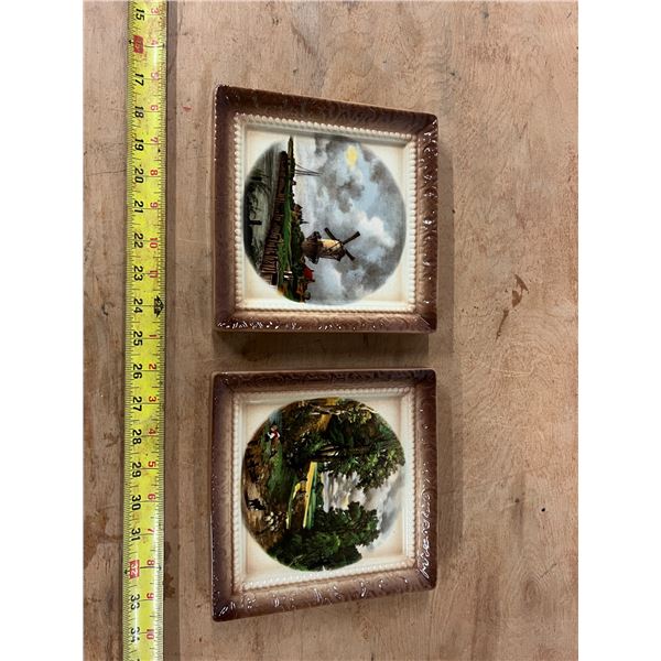 Porcelain Wall Décor w/ Illustrations