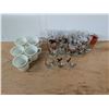 Image 1 : (S) Pyrex Glass Mugs, and Miscellaneous Designed Drinking glasses
