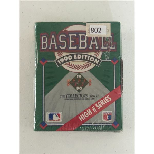 1990 Upper Deck Baseball - Factory Sealed High Series