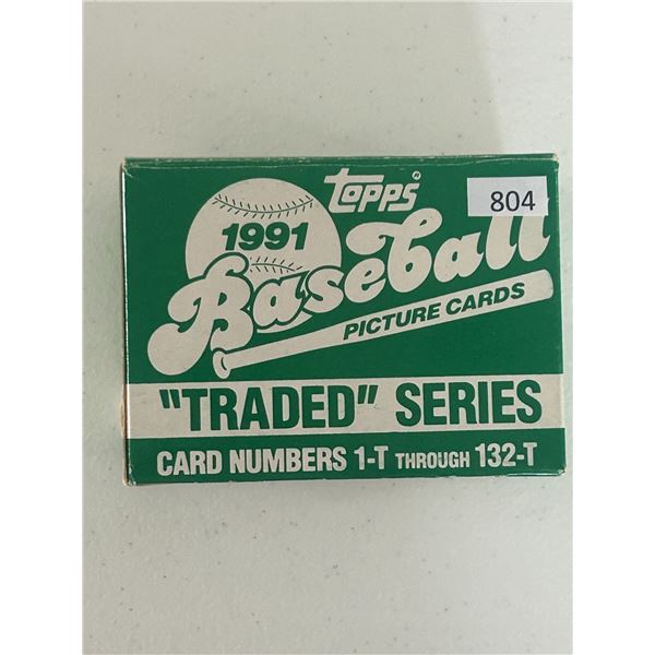 1991 Topps Baseball - Traded Series Set