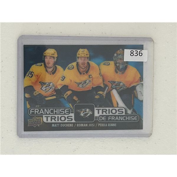 Franchise Trios - Nashville Predators