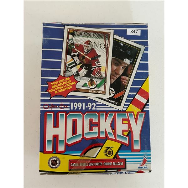 1991-92 OPC Hockey Card Box - 36 Wax Packs