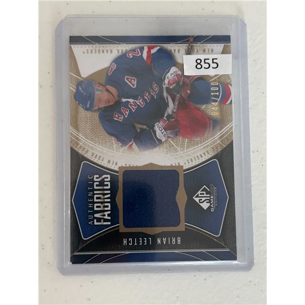 Brian Leetch - Jersey Card