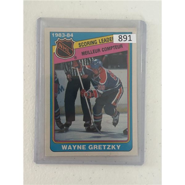 Wayne Gretzky - 1983-84 Scoring Leader - Hockey Card
