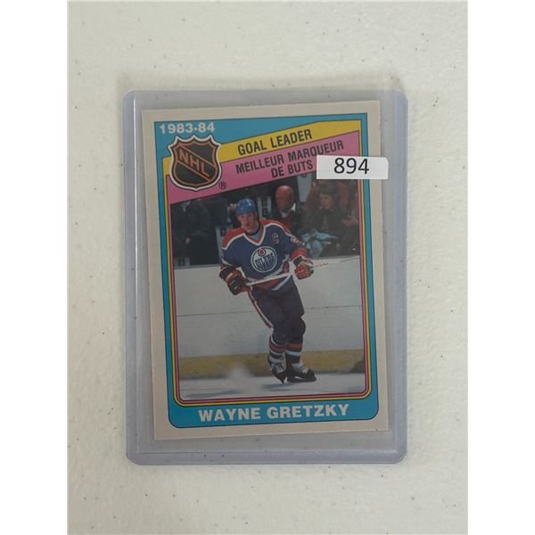 Wayne Gretzky - 1983-84 Goal Leader - Hockey Card