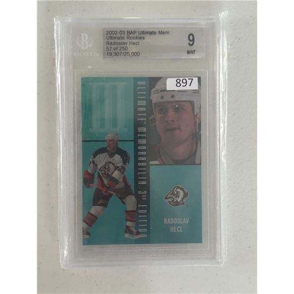 Radoslav Heci - Rookie Card - Graded Mint