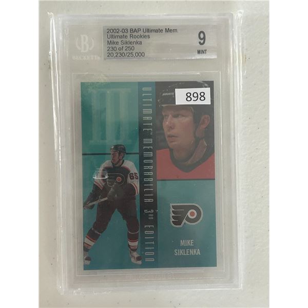 Mike Siklenka - Rookie Card - Graded Mint