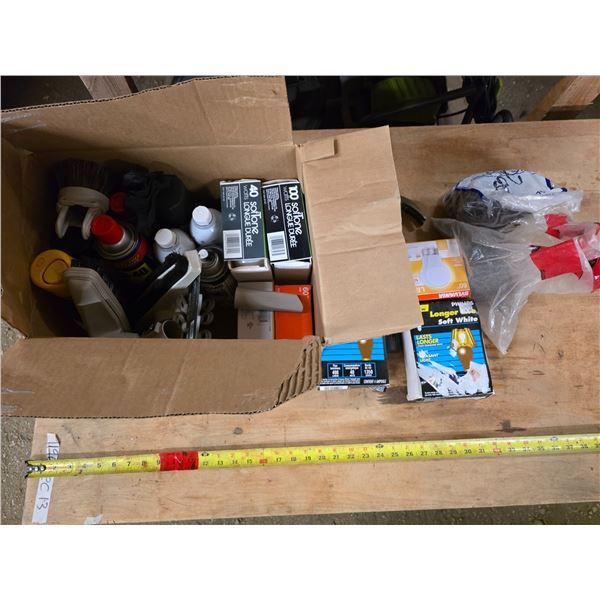 Light bulbs, cleaners, screws