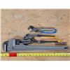 Image 1 : 24" monkey wrench and 2 pliers