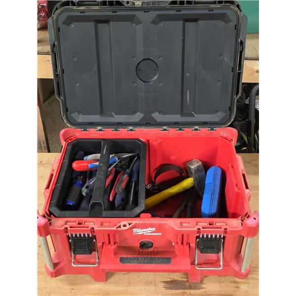 Milwaukee tool chest and- with wrenches, pliers, cutters
