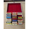 Image 1 : Box of 8 Tracks w/ Carry case