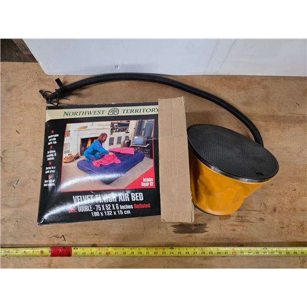 Air mattress and pump- works