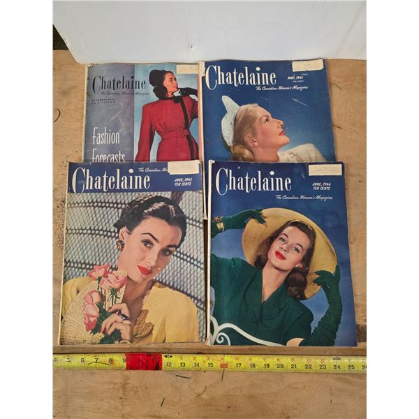 4- chateline magazines from 1945