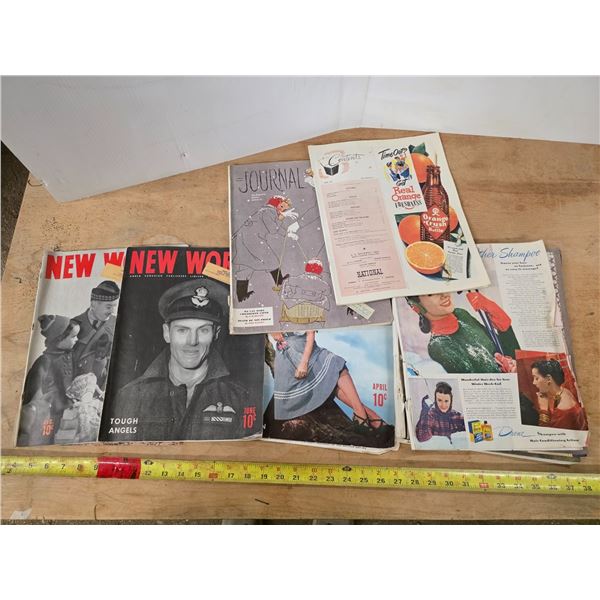 Lot of magazines from the 1940's/1950's