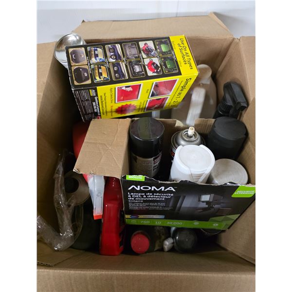 Shop supplies- spray paints and cleaners