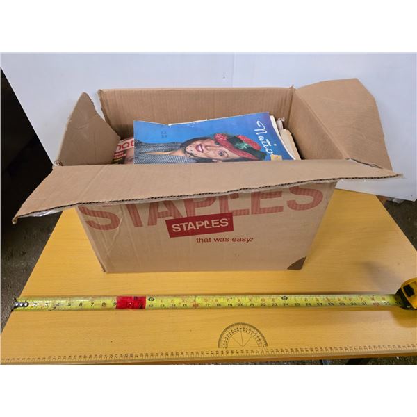Box of various magazines- approx 100