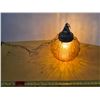 Image 1 : Amber colored glass lamp- works