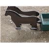 Image 2 : Wood horse and buggy planter
