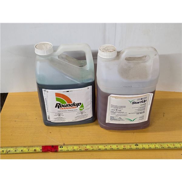 2 jugs of herbicides