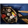 Image 2 : Bin of various tools and spray paint