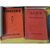 Image 3 : Lot of antique books- pinocchio and alice in wonderland- both 1930's