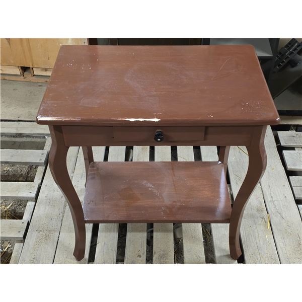End table- 28' by 18" by 30"H