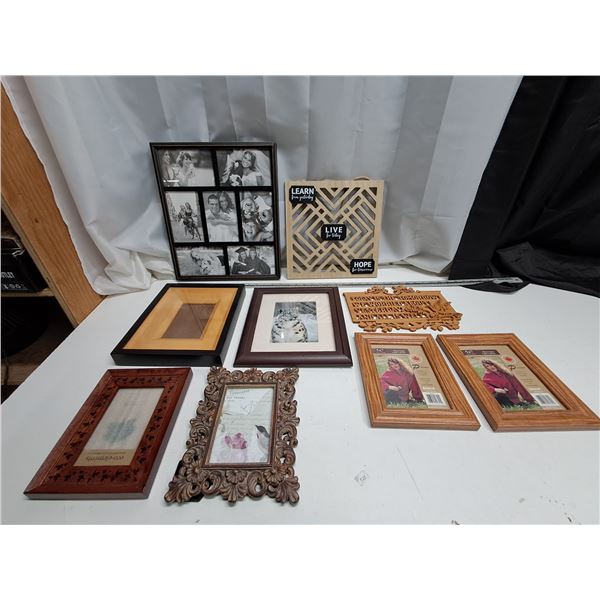 "assorted picture frames"