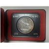 Image 1 : 1873 – 1973 RCMP Centennial Silver Dollar. Beautifully Toned. Specimen. Housed in its origi