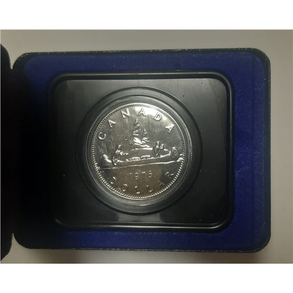 1976 Nickel Dollar. Specimen. Housed in its original case.