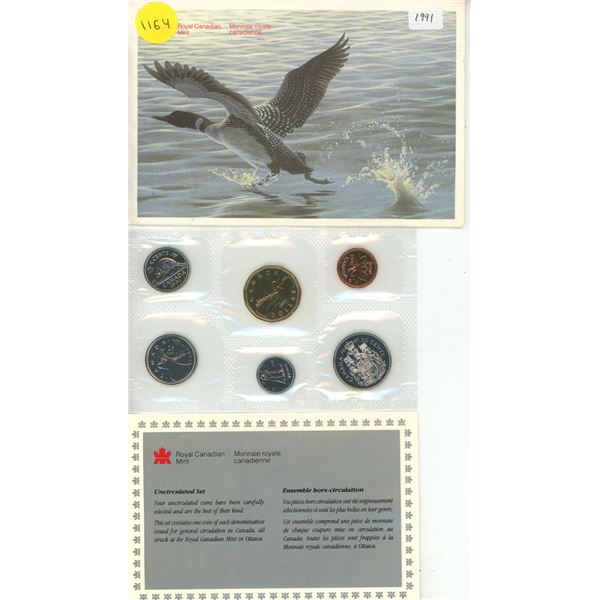 1991 Proof Like Set. Includes Scarce 1991 25 Cents.