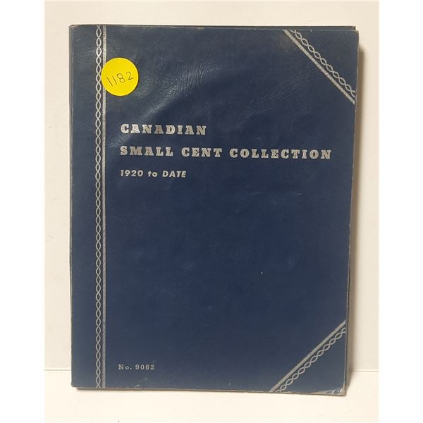 Near Complete Collection of Canadian Small Cents 1920 – 1972. Missing only 1922, 1923 & 192