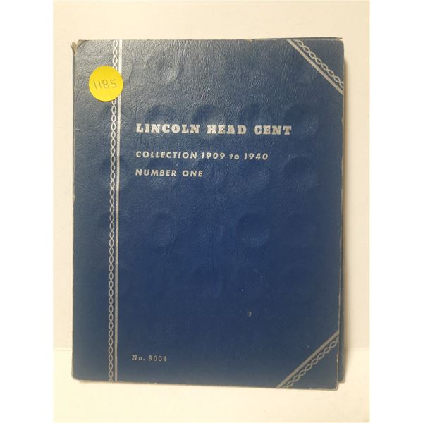 U.S. Lincoln Head Cent Collection 1909 to 1940. Includes 48 coins. Housed in a Whitman folder.