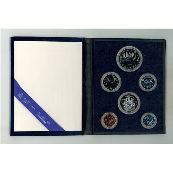 1985 Specimen Set. 6-coin set.
