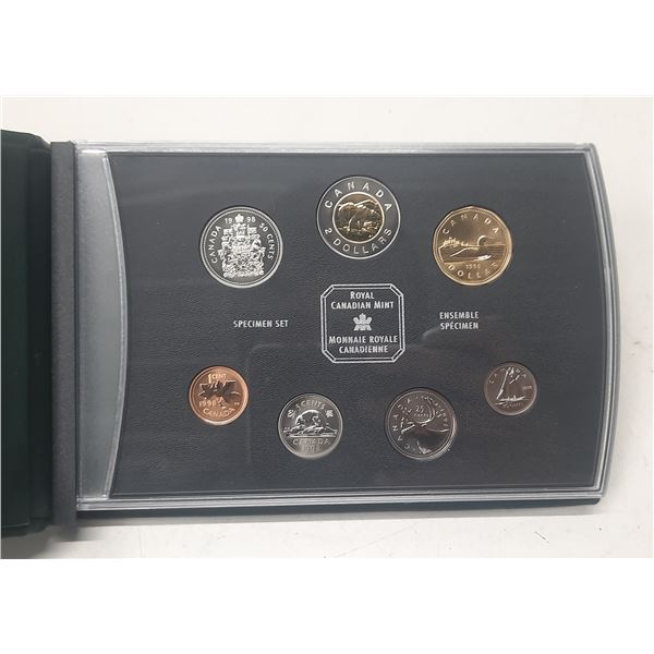 1998 Specimen Set. 7-coin set. Housed in its original RCM case with COA.